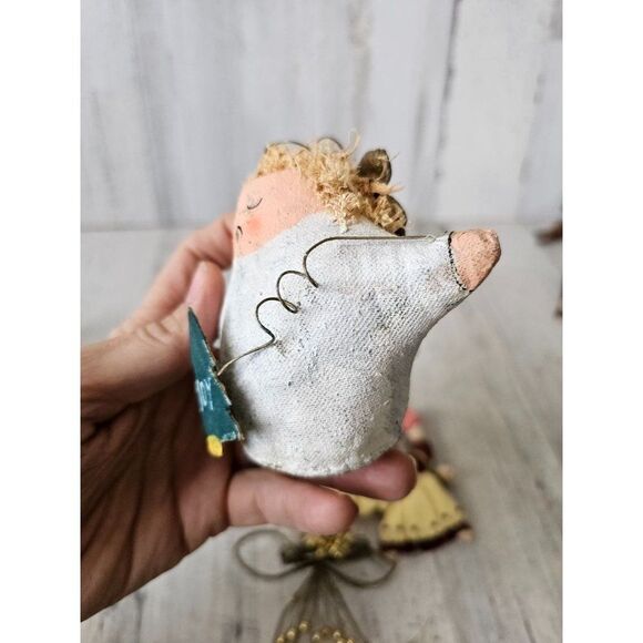 Angel vintage set magnet ornament tree wire ornament angel - Picture 2 of 10